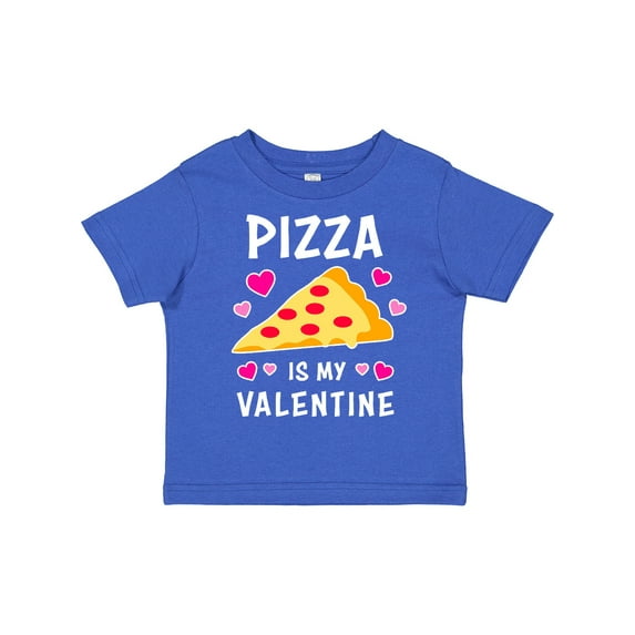 Inktastic Pizza is My Valentine with Hearts Boys or Girls Toddler T-Shirt