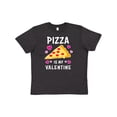 thumbnail image 1 of Inktastic Pizza is My Valentine with Hearts Youth T-Shirt, 1 of 5