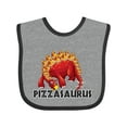 thumbnail image 1 of Inktastic Pizzasaurus Boys or Girls Baby Bib, 1 of 4