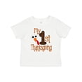 thumbnail image 1 of Inktastic Plaid 1st Thanksgiving Turkey Boys or Girls Baby T-Shirt, 1 of 5