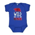 thumbnail image 1 of Inktastic Plaid Bear Wild and 1 with Arrow Boys or Girls Baby Bodysuit, 1 of 5