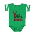 thumbnail image 1 of Inktastic Plaid Deer Wild and 1 with Arrow Boys or Girls Baby Bodysuit, 1 of 5
