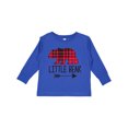 thumbnail image 1 of Inktastic Plaid Little Bear with Arrow Boys or Girls Long Sleeve Toddler T-Shirt, 1 of 5