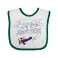 thumbnail image 1 of Inktastic Plane Captain Adorable Boys Baby Bib, 1 of 4