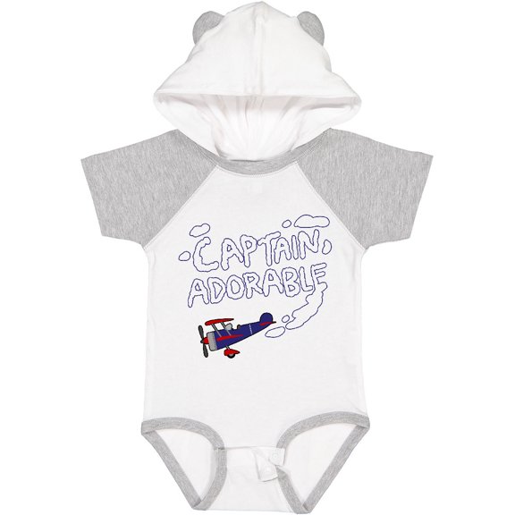 Inktastic Plane Captain Adorable Boys Baby Bodysuit