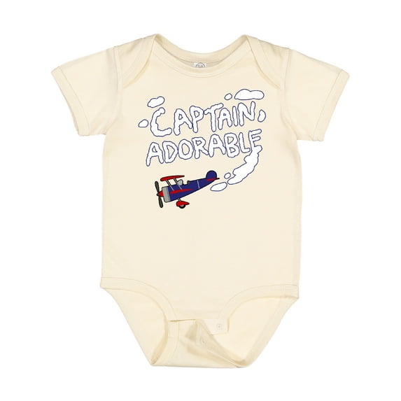 Inktastic Plane Captain Adorable Boys Baby Bodysuit