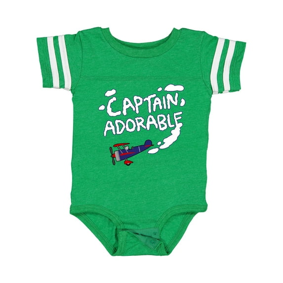 Inktastic Plane Captain Adorable Boys Baby Bodysuit