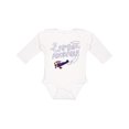 thumbnail image 1 of Inktastic Plane Captain Adorable Boys Long Sleeve Baby Bodysuit, 1 of 5