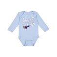 thumbnail image 1 of Inktastic Plane Captain Adorable Boys Long Sleeve Baby Bodysuit, 1 of 5