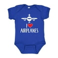 thumbnail image 1 of Inktastic Plane I Love Airplanes Boys or Girls Baby Bodysuit, 1 of 5