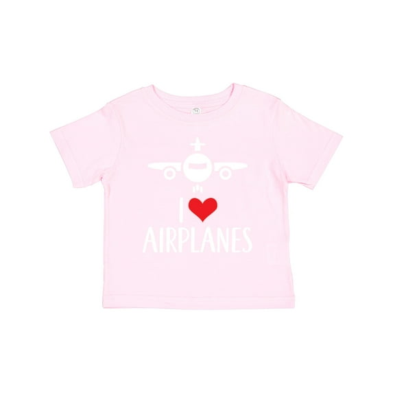 Inktastic Plane I Love Airplanes Boys or Girls Toddler T-Shirt