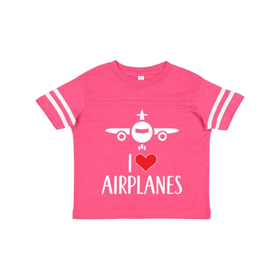 Inktastic Plane I Love Airplanes Boys or Girls Toddler T-Shirt