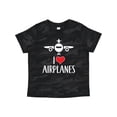 thumbnail image 1 of Inktastic Plane I Love Airplanes Boys or Girls Toddler T-Shirt, 1 of 5