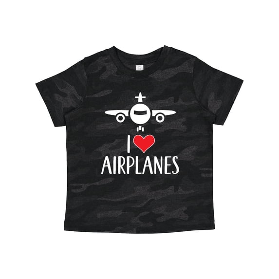 Inktastic Plane I Love Airplanes Boys or Girls Toddler T-Shirt