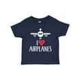 thumbnail image 1 of Inktastic Plane I Love Airplanes Boys or Girls Toddler T-Shirt, 1 of 5