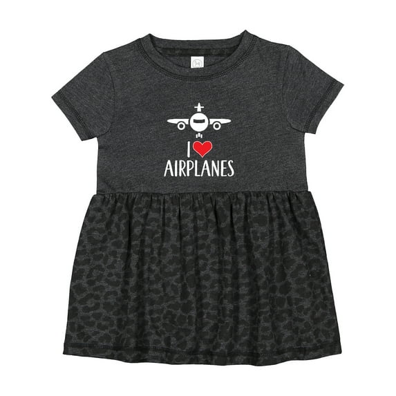 Inktastic Plane I Love Airplanes Girls Baby Dress