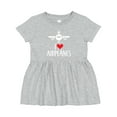 thumbnail image 1 of Inktastic Plane I Love Airplanes Girls Baby Dress, 1 of 5