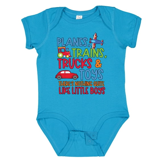 Inktastic Planes Trains Trucks and Toys Nothing Quite Like Little Boys Boys Baby Bodysuit