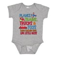 thumbnail image 1 of Inktastic Planes Trains Trucks and Toys Nothing Quite Like Little Boys Boys Baby Bodysuit, 1 of 5