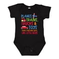 thumbnail image 1 of Inktastic Planes Trains Trucks and Toys Nothing Quite Like Little Boys Boys Baby Bodysuit, 1 of 5
