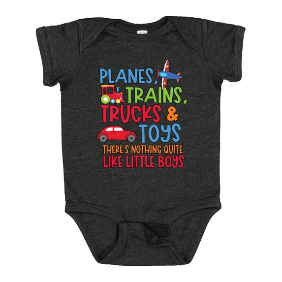 Inktastic Planes Trains Trucks and Toys Nothing Quite Like Little Boys Boys Baby Bodysuit