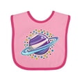 thumbnail image 1 of Inktastic Planet Saturn with Stars Boys or Girls Baby Bib, 1 of 4