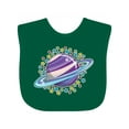 thumbnail image 1 of Inktastic Planet Saturn with Stars Boys or Girls Baby Bib, 1 of 4
