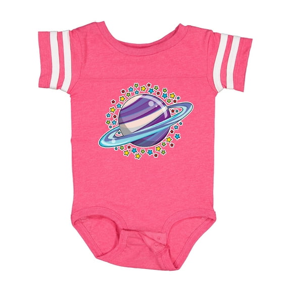 Inktastic Planet Saturn with Stars Boys or Girls Baby Bodysuit