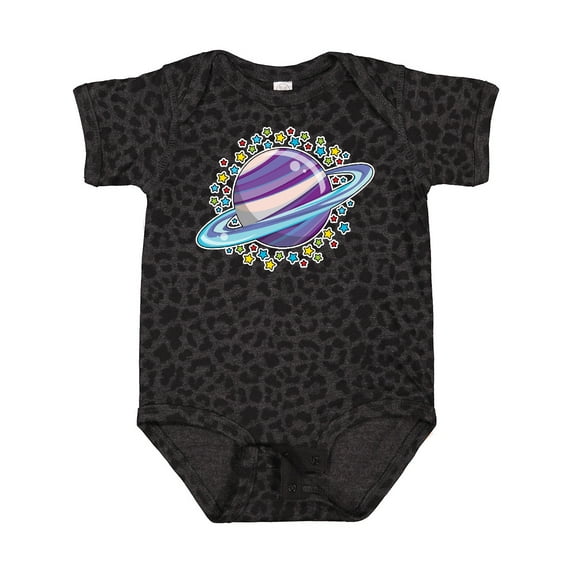 Inktastic Planet Saturn with Stars Boys or Girls Baby Bodysuit