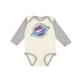 thumbnail image 1 of Inktastic Planet Saturn with Stars Boys or Girls Long Sleeve Baby Bodysuit, 1 of 5