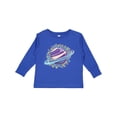 thumbnail image 1 of Inktastic Planet Saturn with Stars Boys or Girls Long Sleeve Toddler T-Shirt, 1 of 5