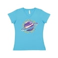 thumbnail image 1 of Inktastic Planet Saturn with Stars Women's V-Neck T-Shirt, 1 of 5