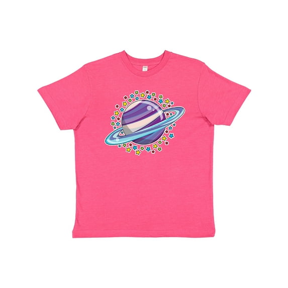 Inktastic Planet Saturn with Stars Youth T-Shirt