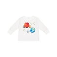 thumbnail image 1 of Inktastic Planetary Playdate Cute Earth, Mars, and Moons Boys or Girls Long Sleeve Toddler T-Shirt, 1 of 5
