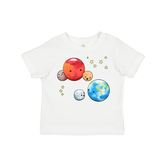 Inktastic Planetary Playdate Cute Earth, Mars, and Moons Boys or Girls Toddler T-Shirt