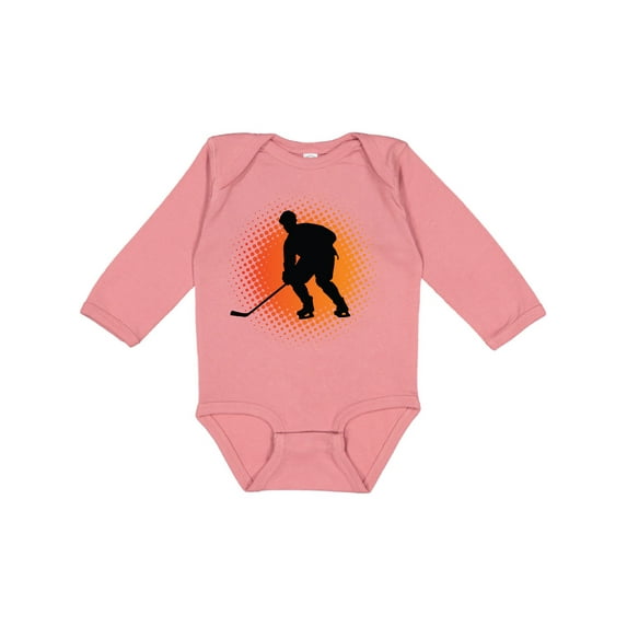 Inktastic Play Hockey Sports Boys or Girls Long Sleeve Baby Bodysuit