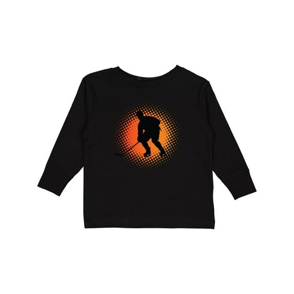 Inktastic Play Hockey Sports Boys or Girls Long Sleeve Toddler T-Shirt