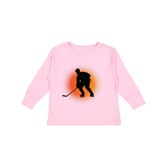 Inktastic Play Hockey Sports Boys or Girls Long Sleeve Toddler T-Shirt