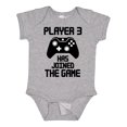 thumbnail image 1 of Inktastic Player 3 Has Joined the Game Boys or Girls Baby Bodysuit, 1 of 5