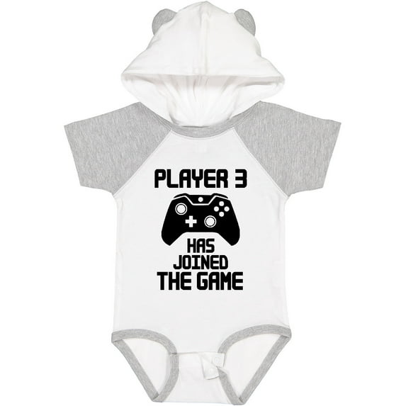 Inktastic Player 3 Has Joined the Game Boys or Girls Baby Bodysuit