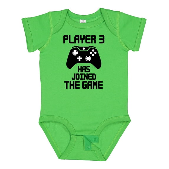 Inktastic Player 3 Has Joined the Game Boys or Girls Baby Bodysuit