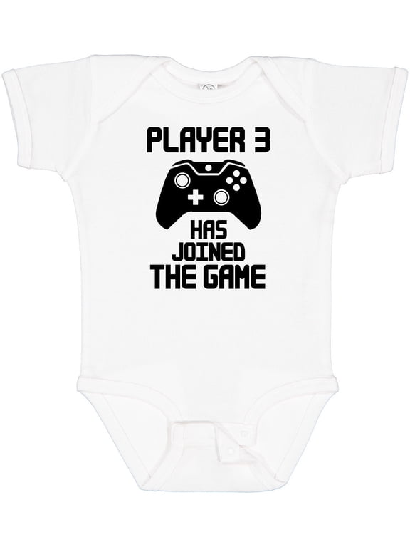 Player 3 Has Joined the Game Boys or Girls Baby Bodysuit
