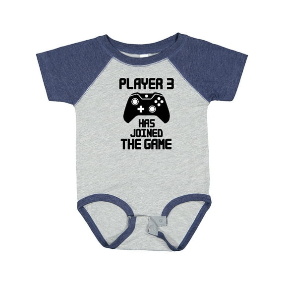 Inktastic Player 3 Has Joined the Game Boys or Girls Baby Bodysuit