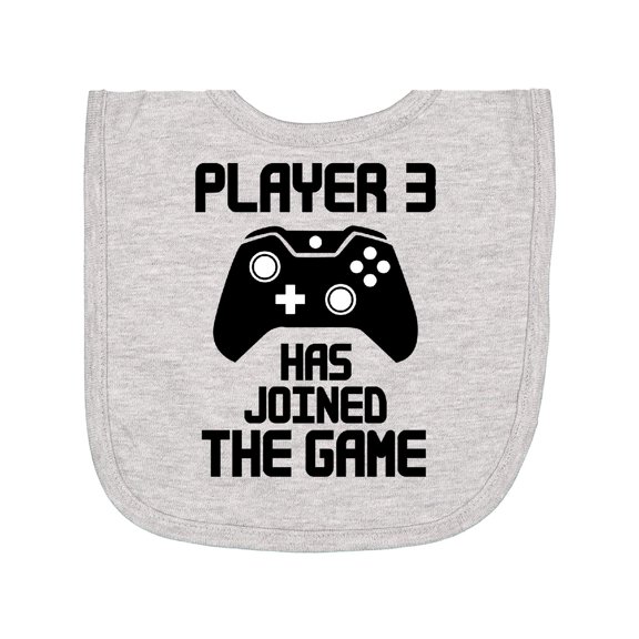 Inktastic Player 3 Has Joined the Game Newborn Bib