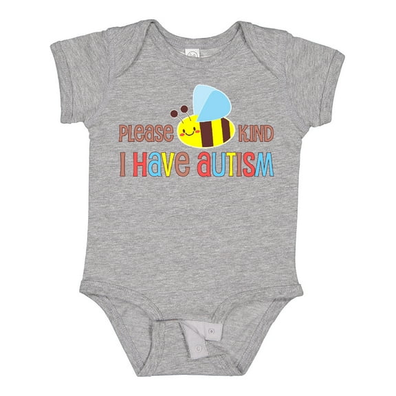 Inktastic Please Bee Kind, I Have Autism Boys or Girls Baby Bodysuit