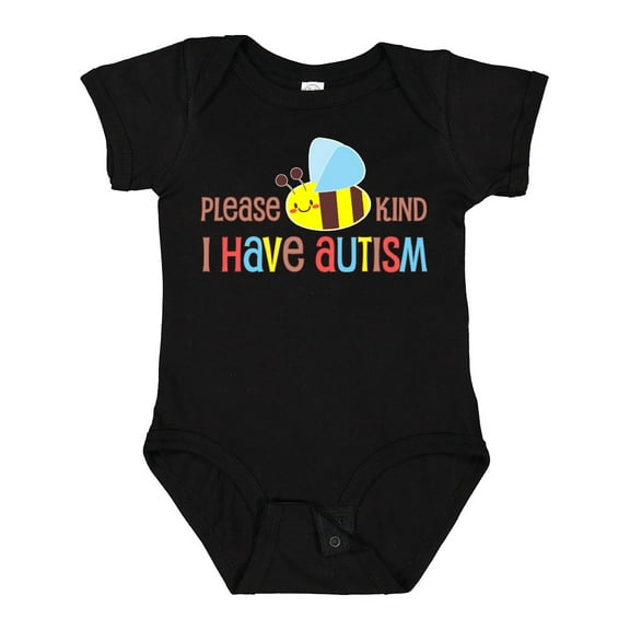 Inktastic Please Bee Kind, I Have Autism Boys or Girls Baby Bodysuit