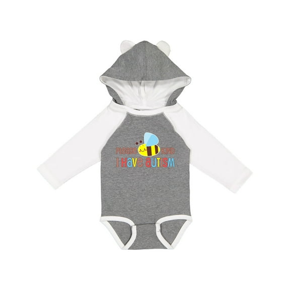 Inktastic Please Bee Kind, I Have Autism Boys or Girls Long Sleeve Baby Bodysuit