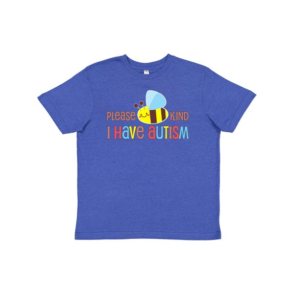 Inktastic Please Bee Kind, I Have Autism Youth T-Shirt