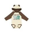 thumbnail image 1 of Inktastic Please Dont Feed Me I Have a Food Allergy with Elephant and Ribbon Boys or Girls Long Sleeve Baby Bodysuit, 1 of 5