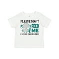 thumbnail image 1 of Inktastic Please Dont Feed Me I Have a Food Allergy with Elephant and Ribbon Boys or Girls Toddler T-Shirt, 1 of 5
